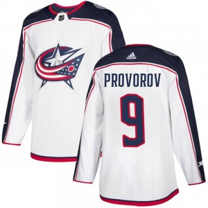 Men's Adidas Columbus Blue Jackets Ivan Provorov White Away Jersey - Authentic