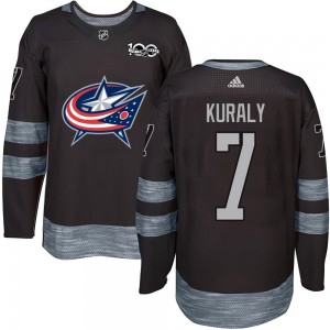 Youth Columbus Blue Jackets Sean Kuraly Black 1917-2017 100th Anniversary Jersey - Authentic
