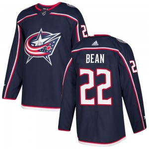 Youth Adidas Columbus Blue Jackets Jake Bean Navy Home Jersey - Authentic