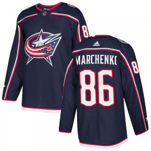 Youth Adidas Columbus Blue Jackets Kirill Marchenko Navy Home Jersey - Authentic