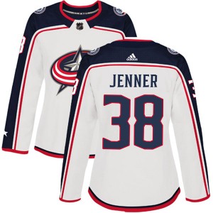 Women's Adidas Columbus Blue Jackets Boone Jenner White Away Jersey - Authentic