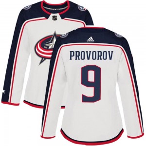 Women's Adidas Columbus Blue Jackets Ivan Provorov White Away Jersey - Authentic