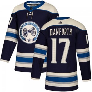 Youth Adidas Columbus Blue Jackets Justin Danforth Navy Alternate Jersey - Authentic