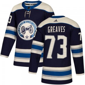 Youth Adidas Columbus Blue Jackets Jet Greaves Navy Alternate Jersey - Authentic