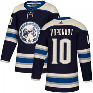Youth Adidas Columbus Blue Jackets Dmitri Voronkov Navy Alternate Jersey - Authentic