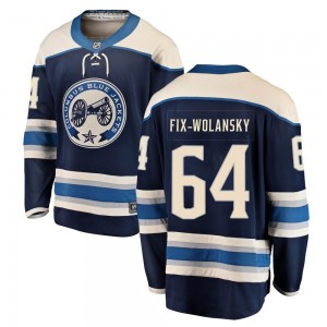 Men's Fanatics Branded Columbus Blue Jackets Trey Fix-Wolansky Blue Alternate Jersey - Breakaway