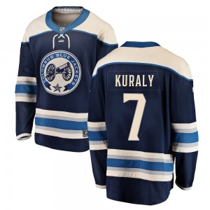 Men's Fanatics Branded Columbus Blue Jackets Sean Kuraly Blue Alternate Jersey - Breakaway