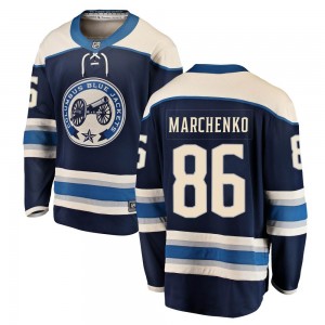 Men's Fanatics Branded Columbus Blue Jackets Kirill Marchenko Blue Alternate Jersey - Breakaway