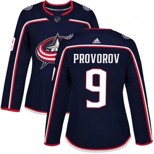 Women's Adidas Columbus Blue Jackets Ivan Provorov Navy Home Jersey - Authentic