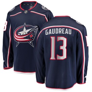 Men's Fanatics Branded Columbus Blue Jackets Johnny Gaudreau Navy Home Jersey - Breakaway
