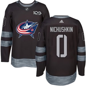 Youth Columbus Blue Jackets Valeri Nichushkin Black 1917-2017 100th Anniversary Jersey - Authentic