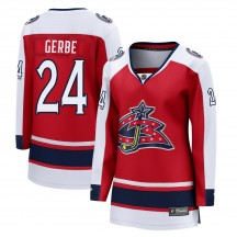 Women's Fanatics Branded Columbus Blue Jackets Nathan Gerbe Red 2020/21 Special Edition Jersey - Breakaway
